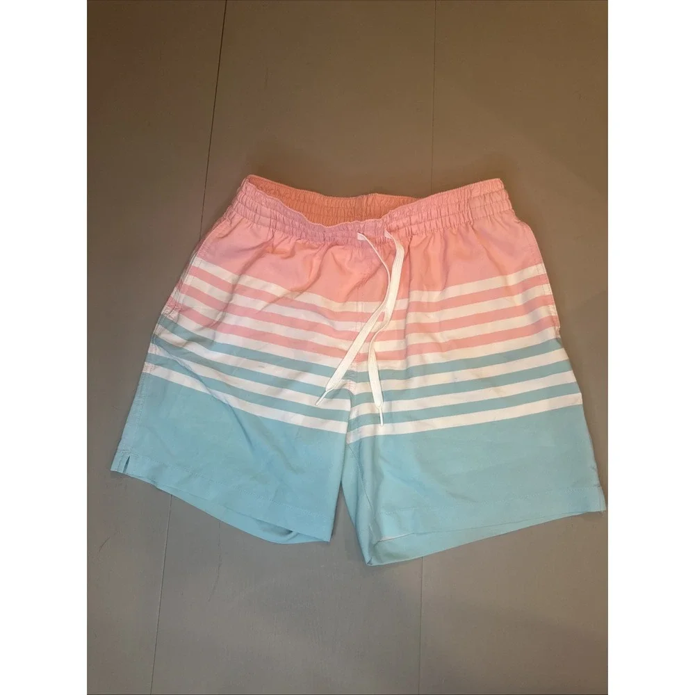 Chubbies Shorts Men's Small‎ Swim Trunks Striped Print Beach 5.5